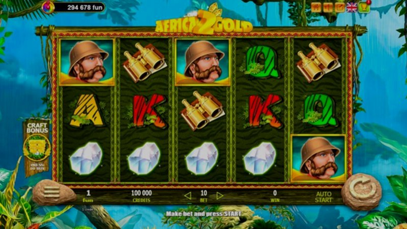 Играть Africa Gold 2 от Belatra в казино 1Win