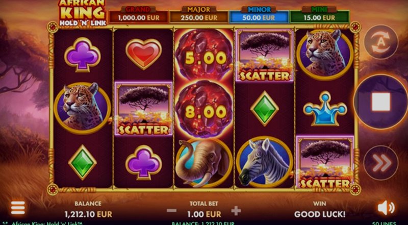 Играть African King от Netgame в казино 1Win