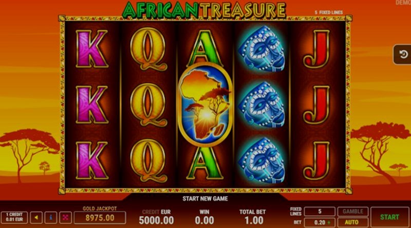 Играть African Treasure от Fazi в казино 1Win