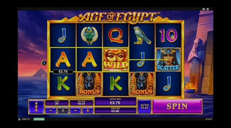 Играть Age of Egypt от Playtech в казино 1Win