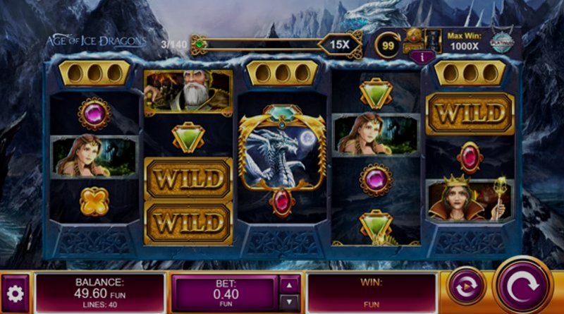 Играть Age of Ice Dragons от Kalamba в казино 1Win