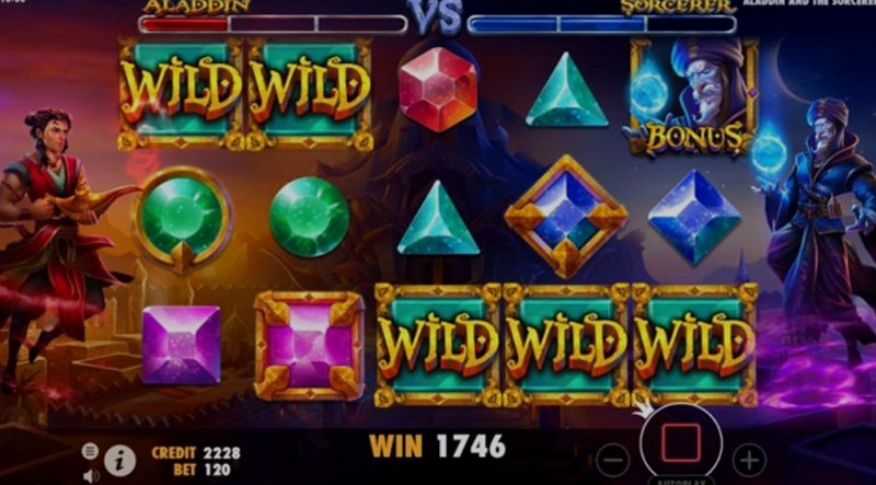 Играть Aladdin and the Sorcerer от Pragmatic в казино 1Win
