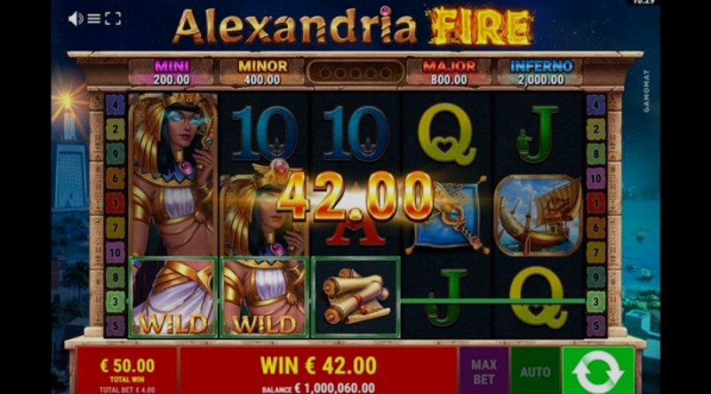 Играть Alexandria Fire от Gamomat Standard в казино 1Win