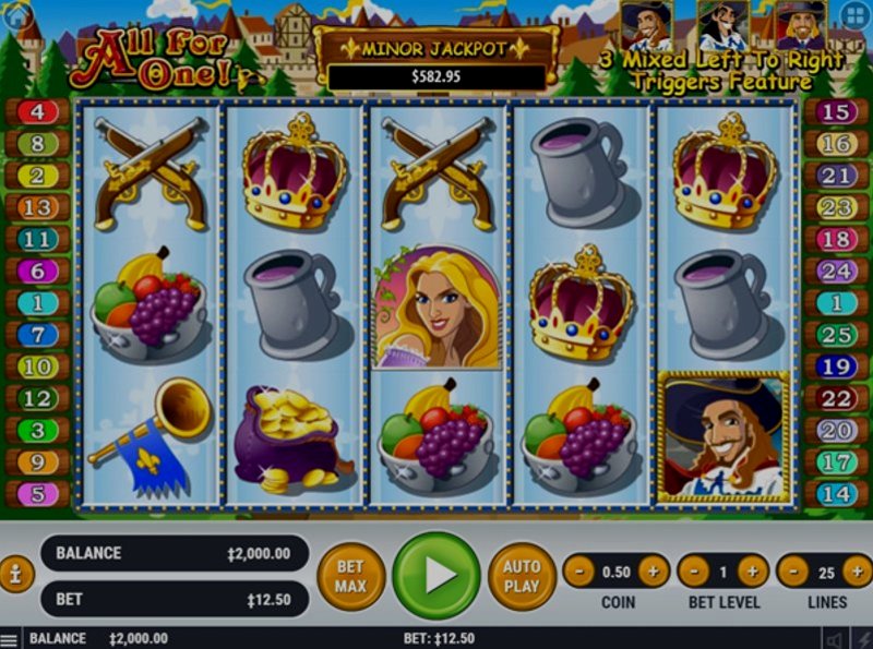 Играть All For One от Habanero в казино 1Win
