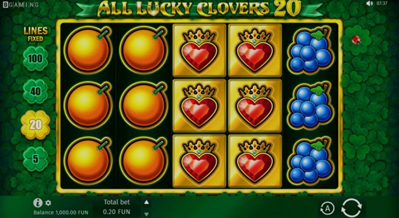 Играть Lucky Clovers от Nucleus Gaming в казино 1Win