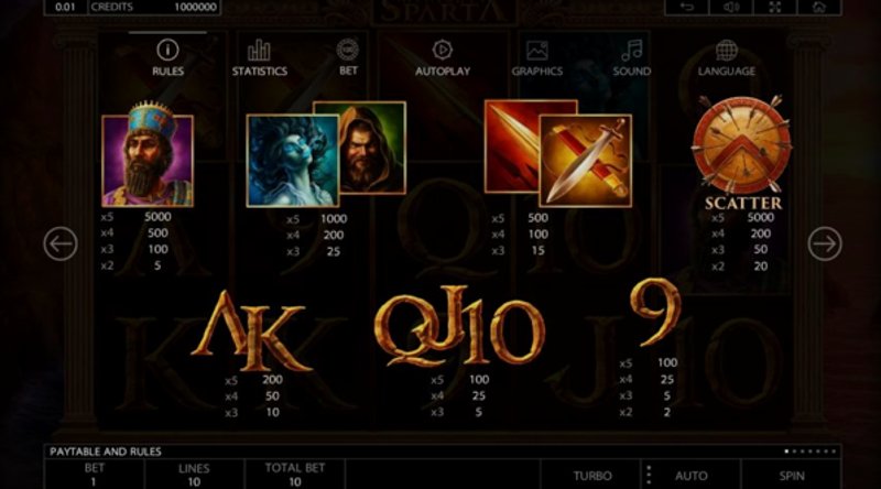 Играть Mighty Sparta от Amusnet Interactive в казино 1Win