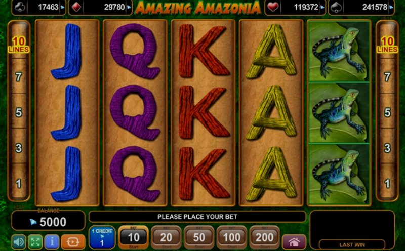 Играть Amazing Amazonia от Amusnet Interactive в казино 1Win