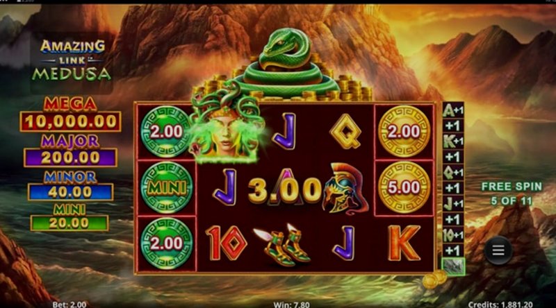 Играть Amazing Link Medusa от Games Global в казино 1Win