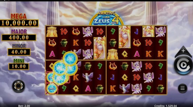 Играть Amazing Link Zeus от Microgaming в казино 1Win