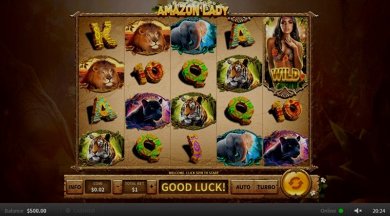 Играть Amazon Lady от Skywind в казино 1Win