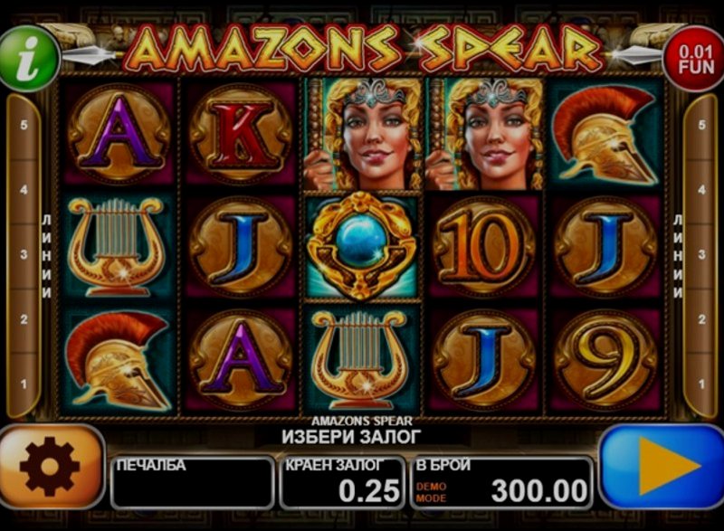 Играть Amazons Spear от Ct Interactive в казино 1Win