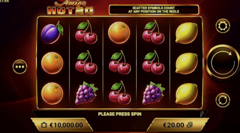 Играть Amigo Hot 20 от Amigogaming в казино 1Win