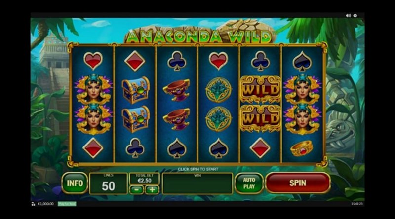 Играть Anaconda Wild от Playtech в казино 1Win