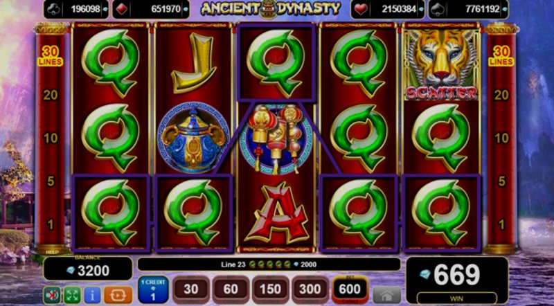 Играть Ancient Dynasty от Amusnet Interactive в казино 1Win