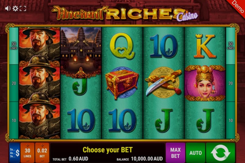 Играть Ancient Riches Casino от Gamomat в казино 1Win
