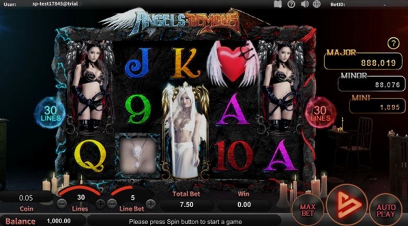 Играть Angels & Demons от Simpleplay в казино 1Win