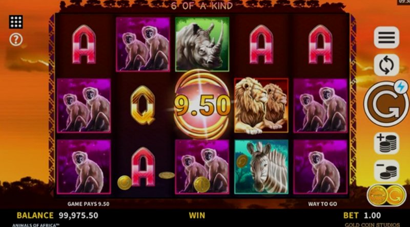 Играть Animals of Africa от Microgaming в казино 1Win