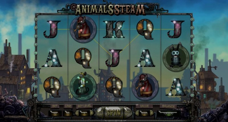 Играть Animals Steam от Thunderspin в казино 1Win