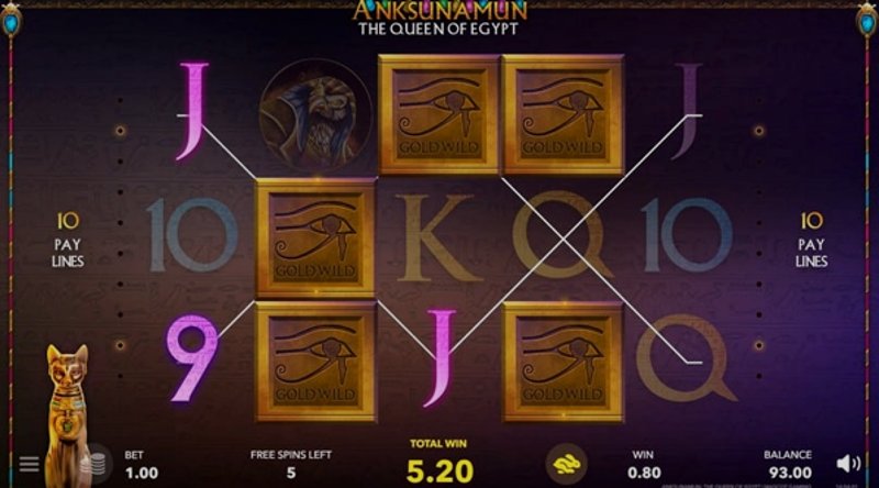 Играть Anksunamun: the queen of Egypt от Mascot Gaming в казино 1Win