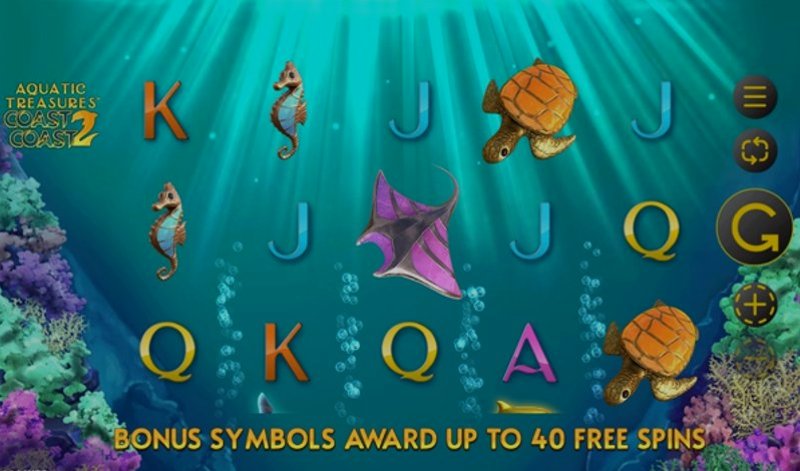 Играть Aquatic Treasures Coast 2 Coast от Microgaming в казино 1Win