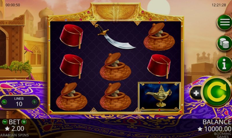 Играть Arabian Spins от Booming в казино 1Win