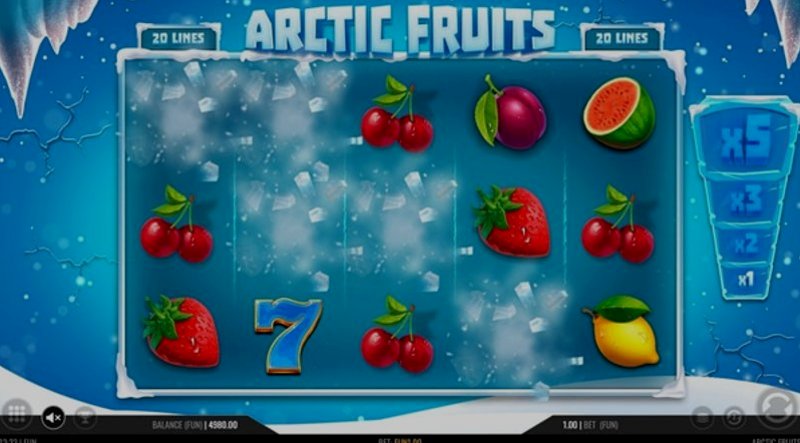 Играть Arctic Fruits от 1x2gaming в казино 1Win