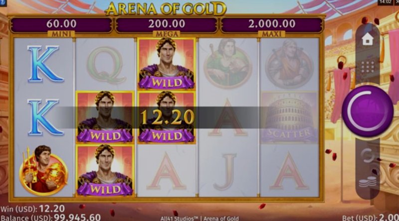 Играть Arena of Gold от Games Global в казино 1Win