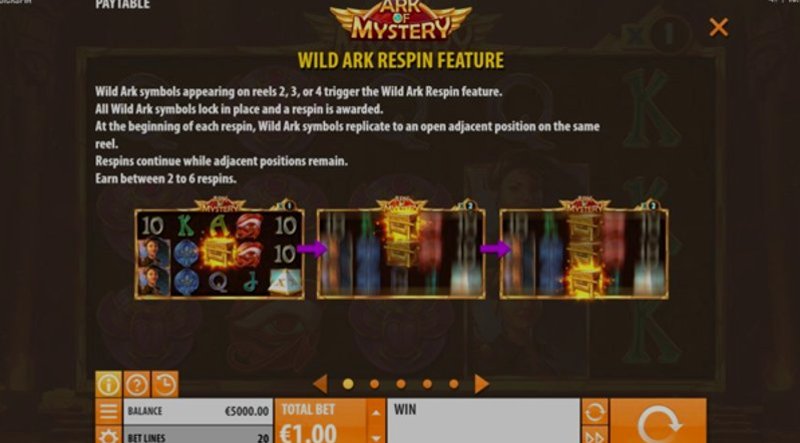 Играть Ark of Mystery от Quickspin в казино 1Win