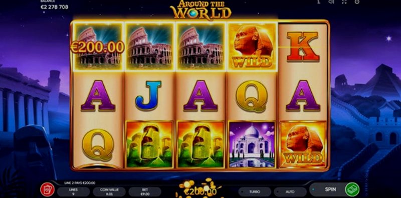 Играть Around the World от Agt в казино 1Win