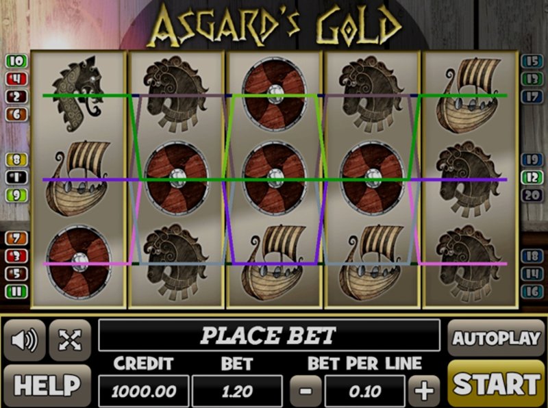 Играть Asgards Gold от Play Pearls в казино 1Win