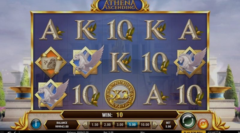 Играть Athena Ascending от Playn Go в казино 1Win