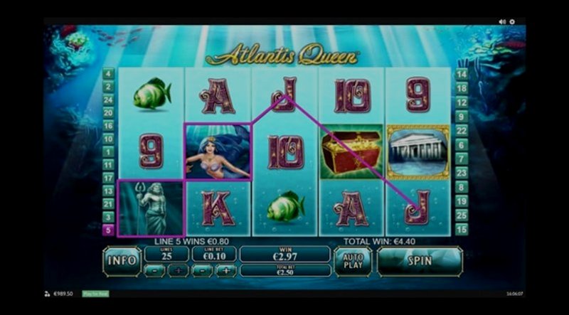 Играть Atlantis Queen от Playtech в казино 1Win