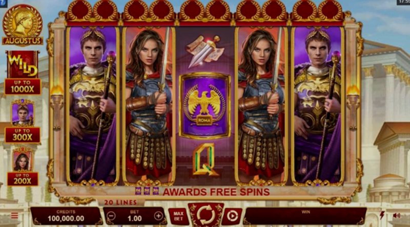 Играть Augustus от Microgaming в казино 1Win
