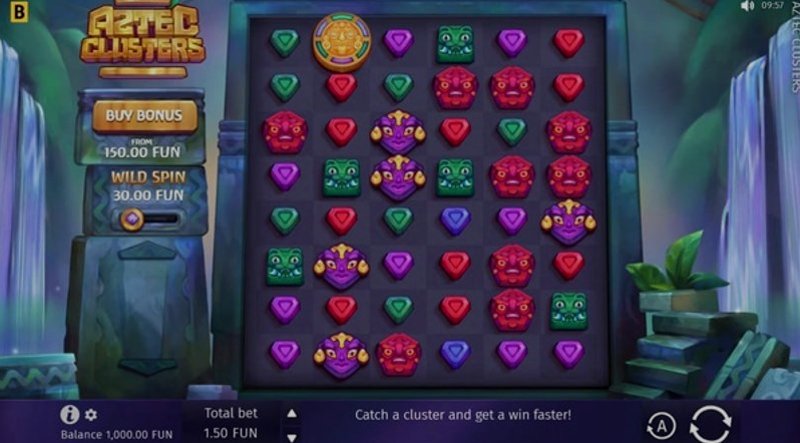Играть Aztec Clusters от Bgaming в казино 1Win