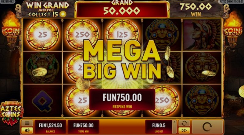 Играть Aztec Coins от Platipus в казино 1Win