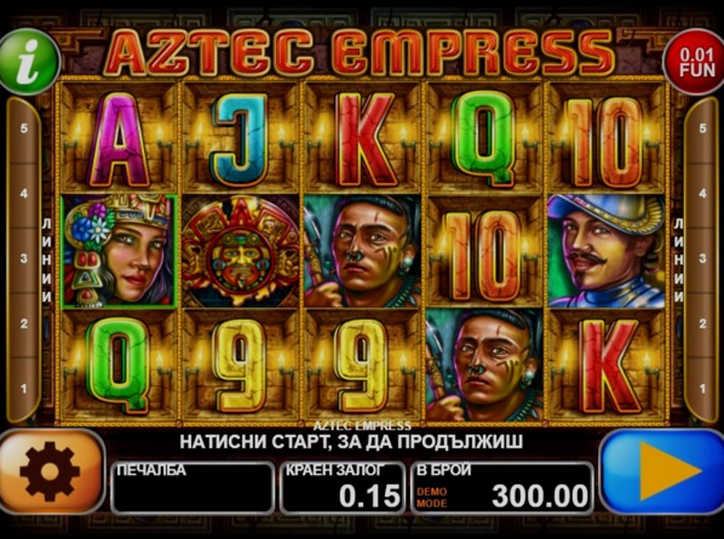 Играть Aztec Empress от Ct Interactive в казино 1Win
