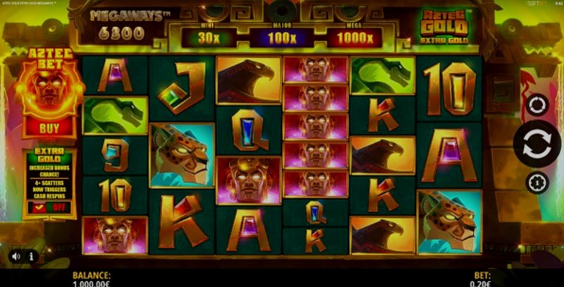 Играть Aztec Gold: Extra Gold Megaways от Isoftbet в казино 1Win
