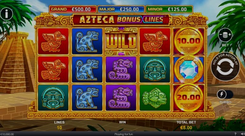 Играть Azteca Bonus Lines от Playtech в казино 1Win