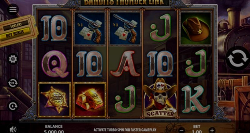 Играть Bandits Thunder Link от Stakelogic в казино 1Win