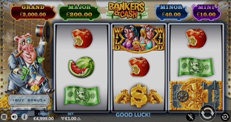 Играть Bankers & Cash от Bluehorn в казино 1Win