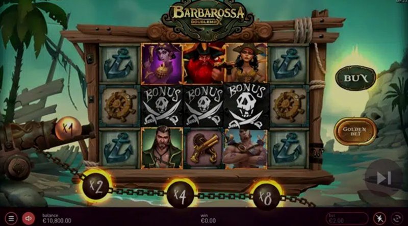 Играть Barbarossa DoubleMax от Yggdrasil в казино 1Win