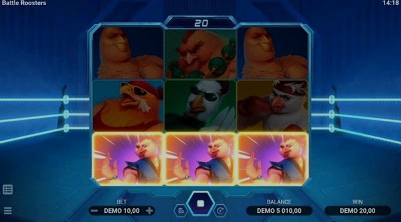 Играть Battle Roosters от Evoplay в казино 1Win