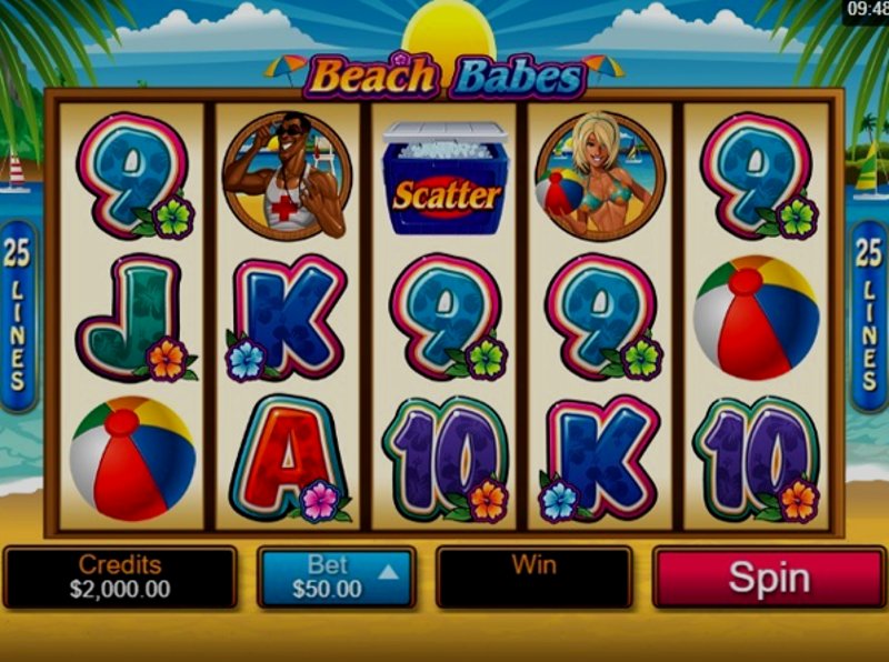 Играть Beach Babes от Microgaming в казино 1Win