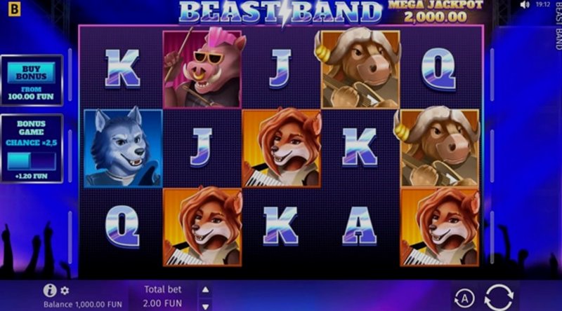 Играть Beast Band от Bgaming в казино 1Win