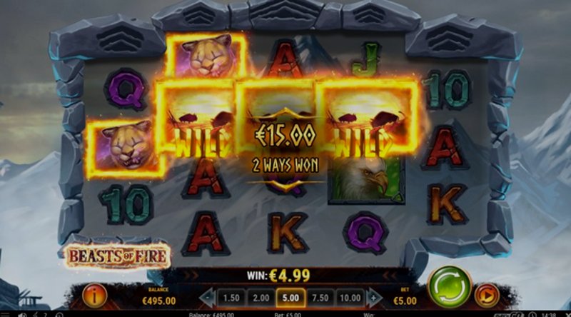 Играть Beasts Of Fire от Playn Go в казино 1Win