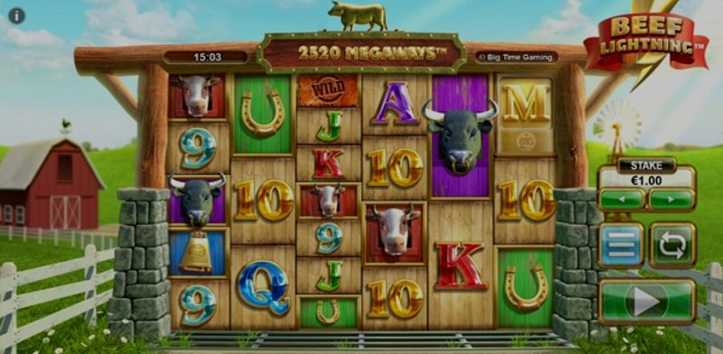 Играть Beef Lightning от Big Time Gaming в казино 1Win