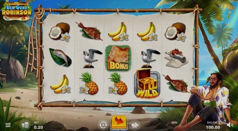 Играть Ben Gunn Robinson от Mascot Gaming в казино 1Win