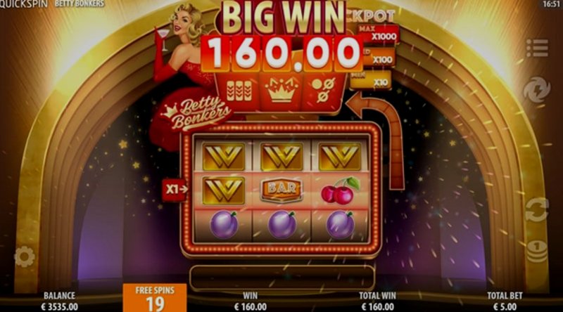Играть Betty Bonkers от Quickspin в казино 1Win