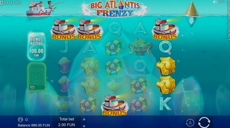 Играть Big Atlantis Frenzy от Bgaming в казино 1Win