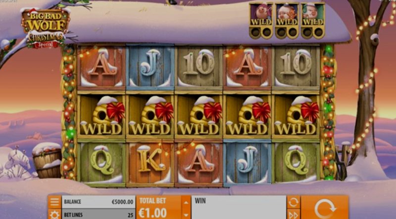 Играть Big Bad Wolf Christmas Special от Quickspin в казино 1Win